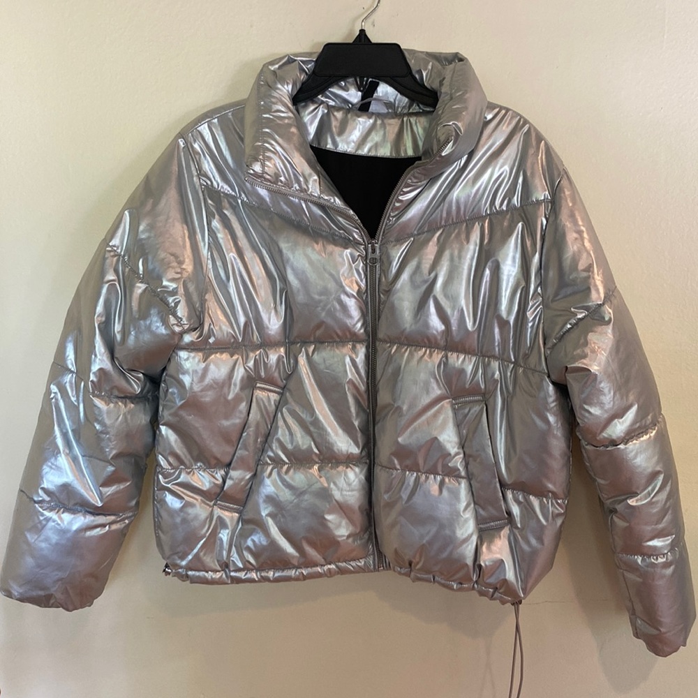 H&M Silver Puffer Jacket